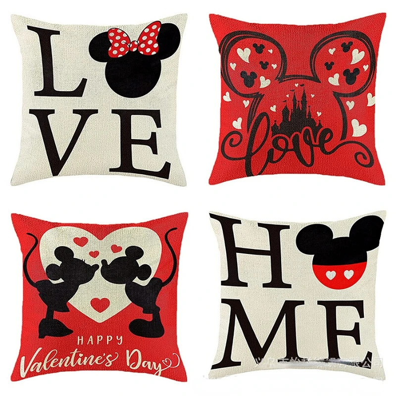 45x45cm Disney Mickey Pillowcase Anime Home Sofa Office Cushion Pillow