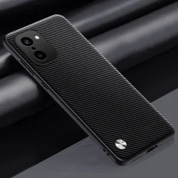 Luxury PU Leather Shockproof Silicone Phone Case Cover - OnePlus 15R (Style 2 Black)
