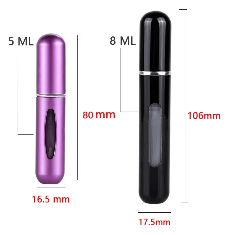 5/8ml Portable Perfume Atomizer Liquid Container For Cosmetics Mini Aluminum Spray Alcochol Empty Refillable Bottle 6