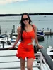 Stunning Shiny Stars Ruffles Hem Knitted Mini Dress Women's Chic Slim Fit Sleeveless Sling Vestidos 2025 Lady Street Gowns New 3