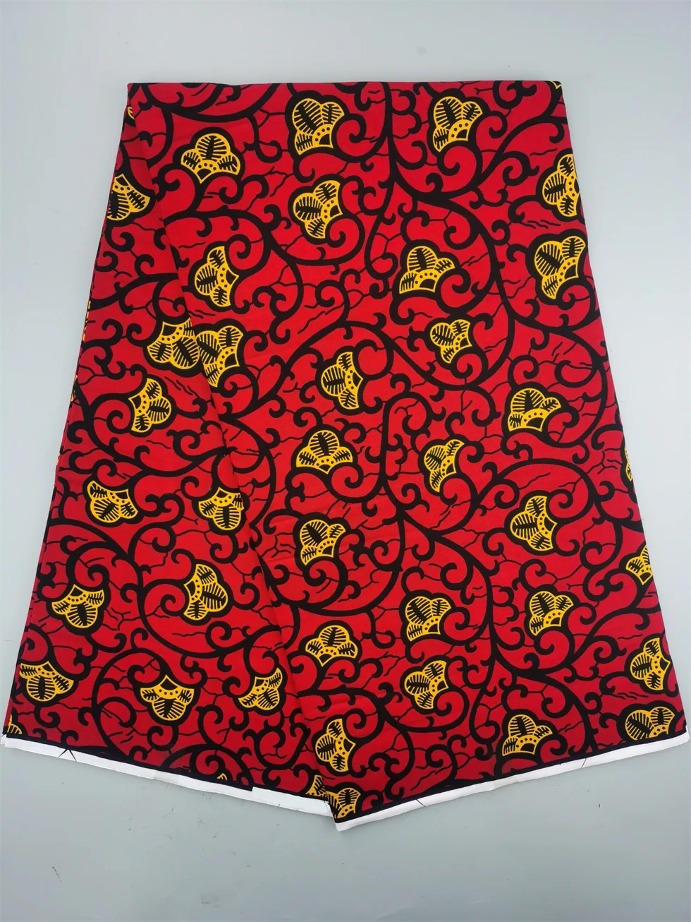 Authentic Wax Print Fabric African Dress Material 100% Cotton, 6 Yards