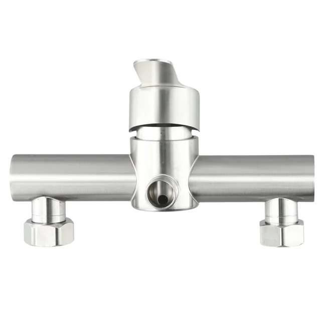 Stainless Steel Shower Faucet Hot And Cold Water Mixer Wall Mounted Metal Handle Bathtub Faucet Mixing Valve Shower 3