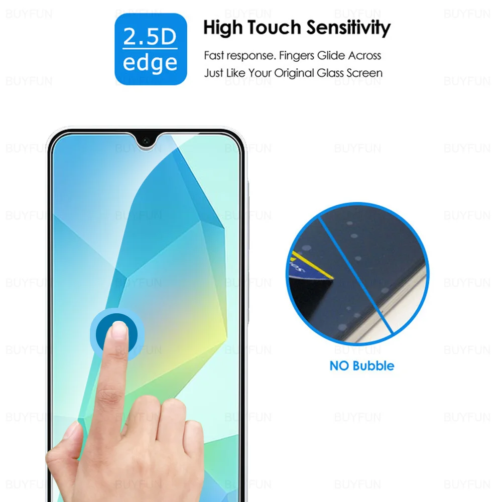 Premium 9H Tempered Glass Screen & Camera Protector - Ultra Clear, Scratch Resistant