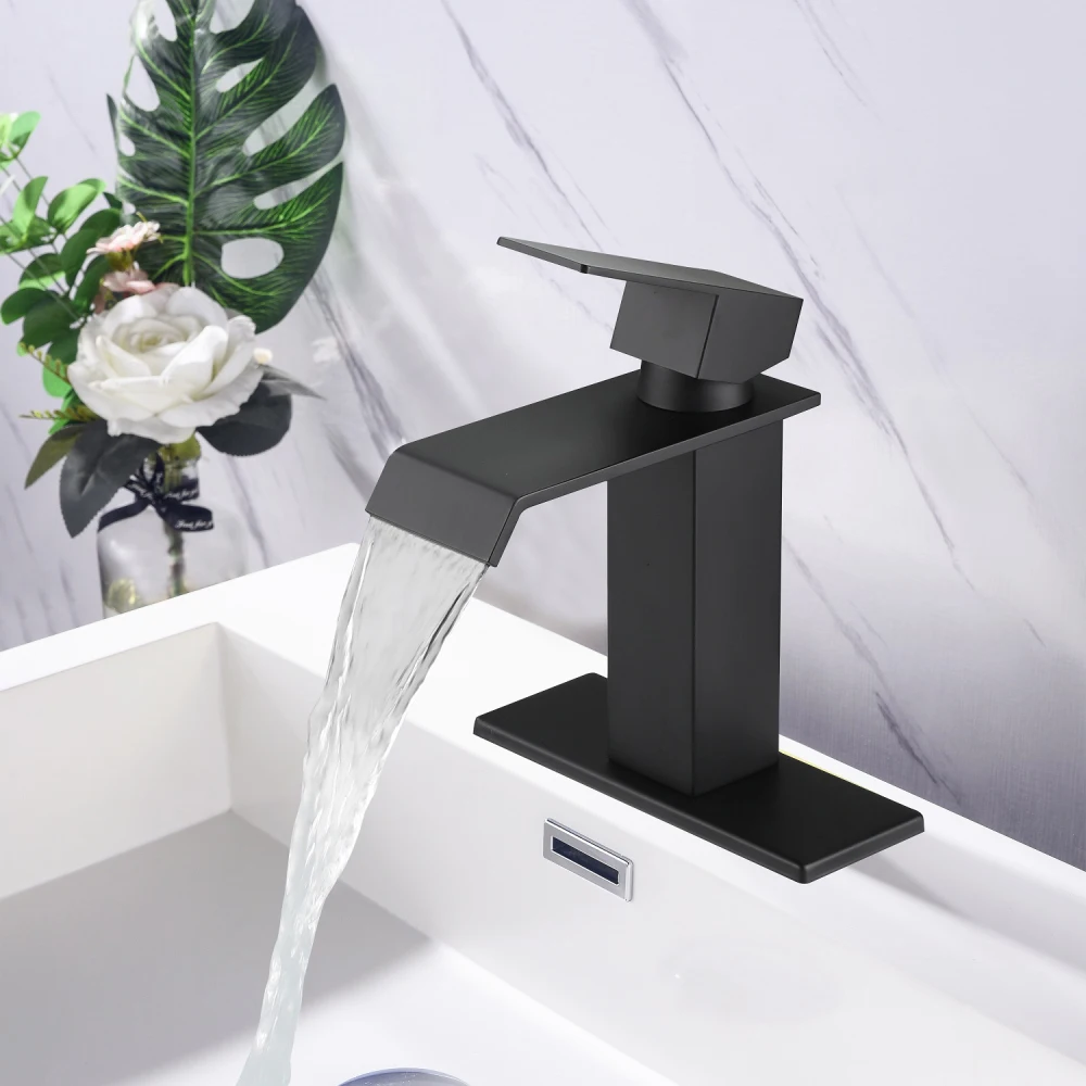 Waterfall Spout Bathroom Faucet Single Handle Bathroom Vanity Sink Faucet basin faucet,bathroom faucet