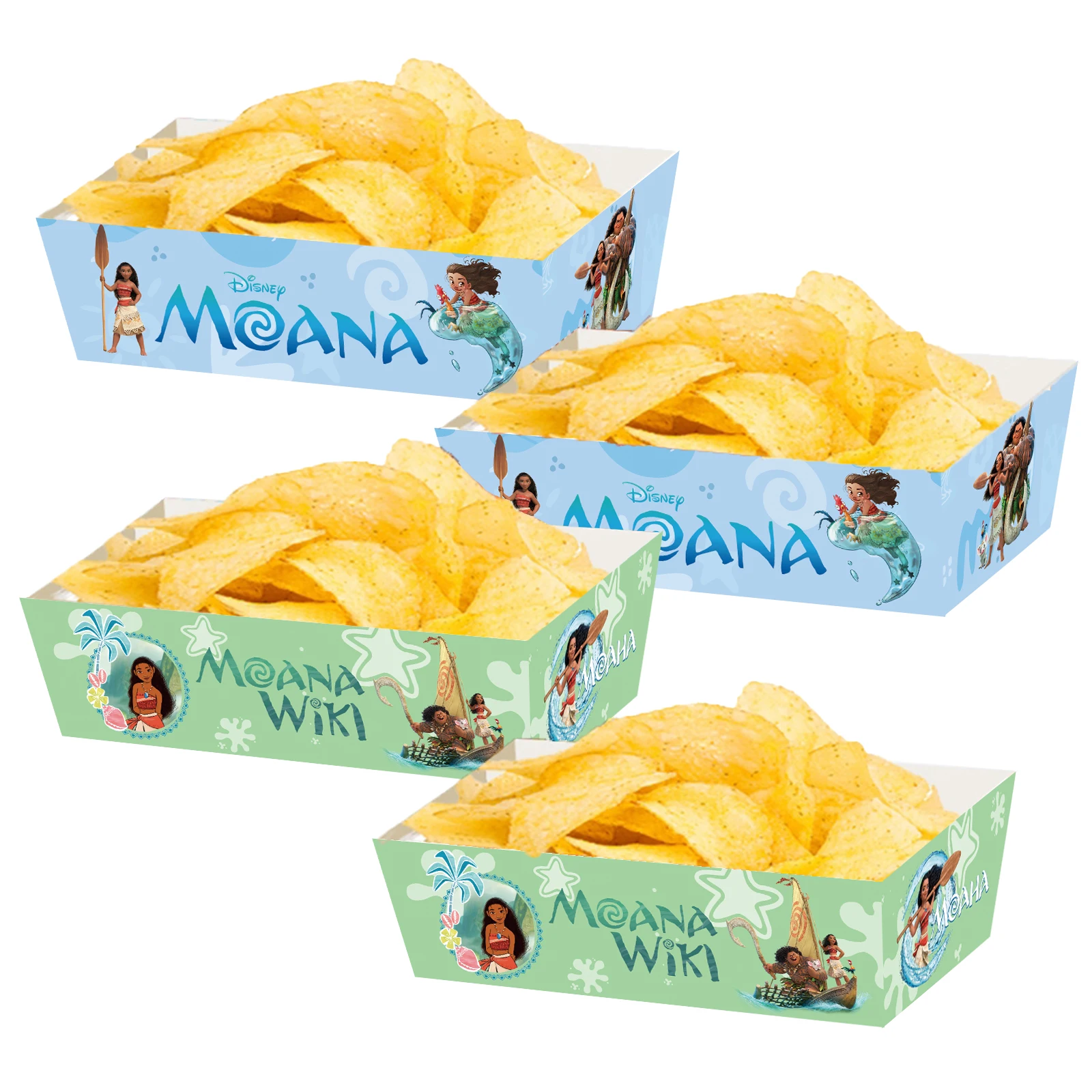 12/24/36pcs Moana Birthday Party Supplies French Fry Boxes Disposable Popcorn Snack Can... - SKU MFFB1109 - UGI Packaging