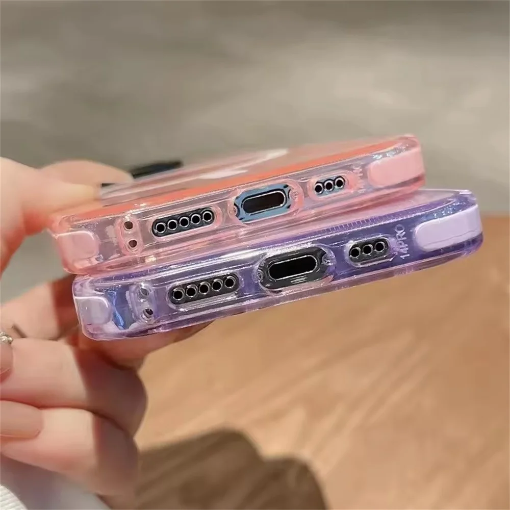 Neon Transparent Crystal Case with MagSafe Magnetic Protection
