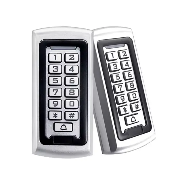 Metal Standalone Access Control Waterproof IP67  ID 125K /IC 13.56M 2000 Usersl Anti-Hit  Support Wiegand 26 Format Input/Output 6