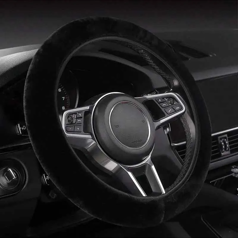 Universal Fluffy Winter Steering Protector 5