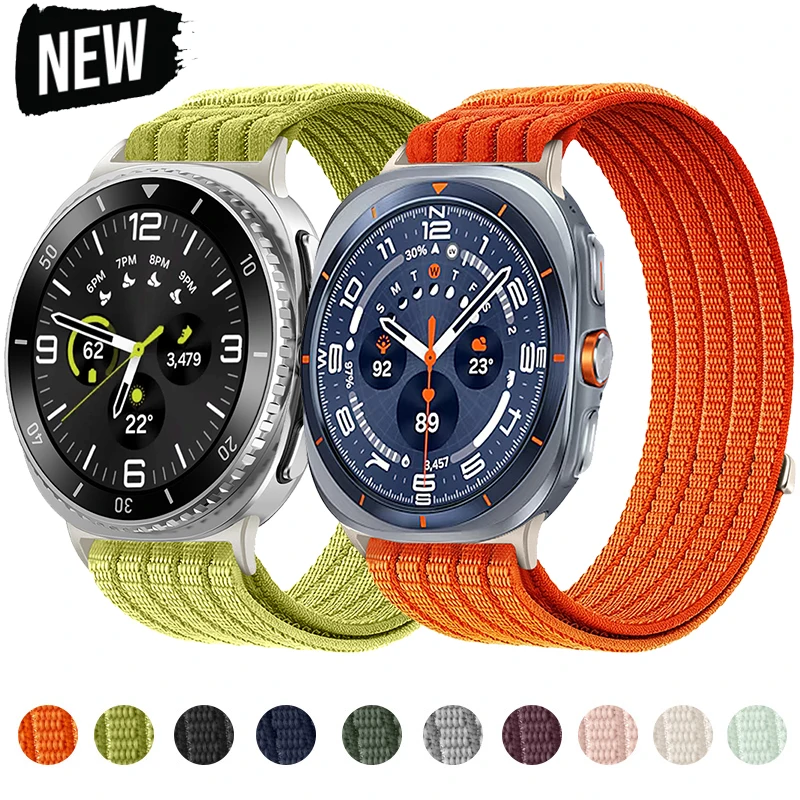 Sport Nylon Woven Loop Strap Wristband in Elegant Design