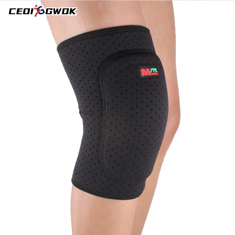 

CEOI GWOK Breathable Football Volleyball Extreme Sports Knee Pads Brace Support Protect Cycling Knee Protector Kneepad Knee Pads
