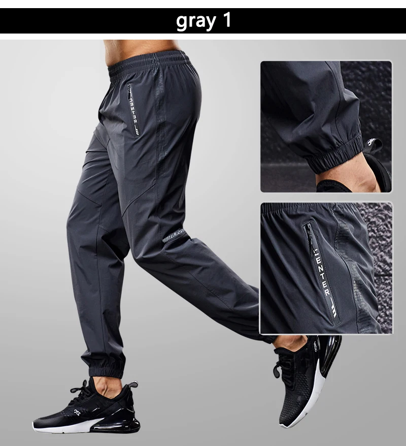 Quick Drying Men's Sport Pants: Running, Zipper Pockets, Fitness - true deals club