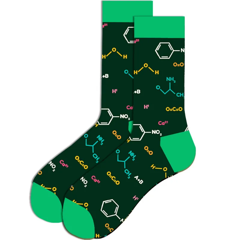 Streetwear Oversized Cartoon & Fruit Design Cotton Socks