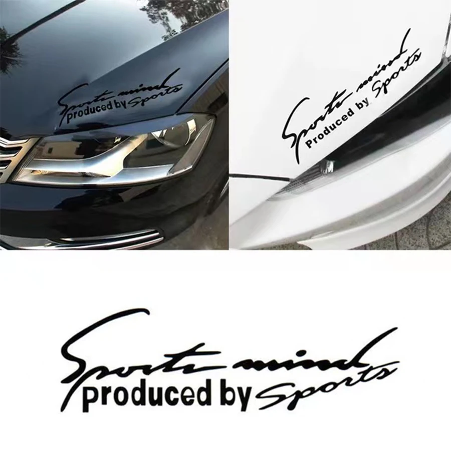 Car Accessories Car Sticker Car Reflective Stickers Sport Letter Universal Car Stickers Emblem Badge Decal Automobile Bonnet Car-Styling For Benz Audi Toyota BMW Benz Decoration