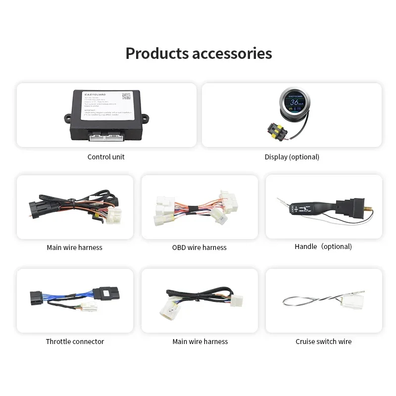 EASYGUARD 크루즈 컨트롤 시스템 (스즈키 스위프트/알토/비타라/디자이어용) 속도 제어 시스템 차량 속도 제한기