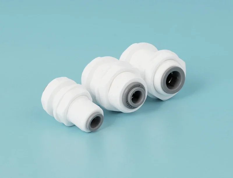 Tube OD Qqual Reudcer Bulkhead POM Quick Fitting Connector for Aquarium Water Purifier Filter RO System