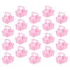 20 Pcs Girl Mini Shopping Basket Child Baskets Kids Grocery with Handles Storage Plastic for 4