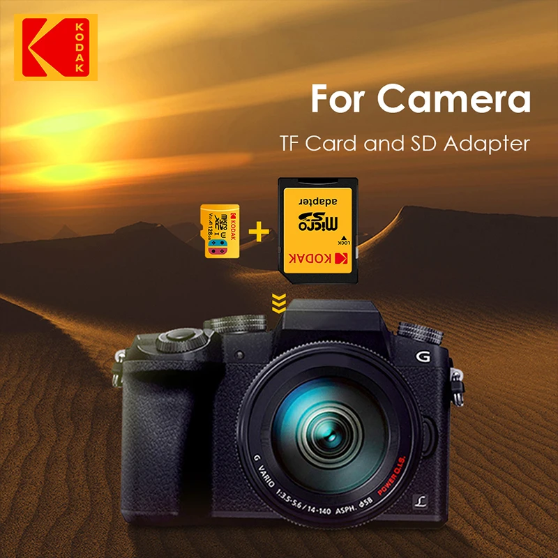 KODAK 마이크로 SD 카드 메모리 카드 클래스 10, 128GB, 4K, 고속 플래시 메모리, TF 메카드 C10