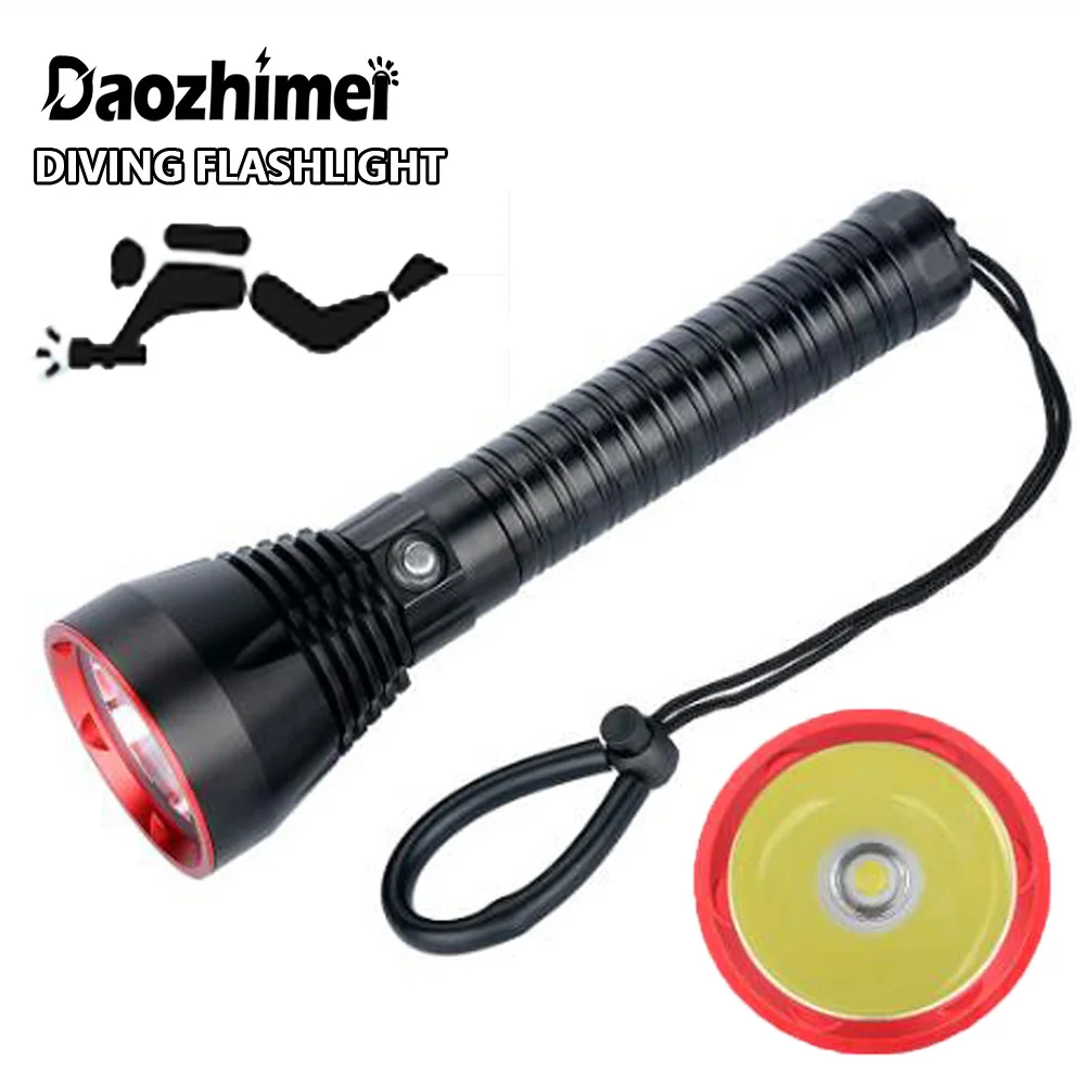

Yellow Light XHP70.2 Super Bright Spotlight diving Torch 5000 Lumens IPX8 Underwater Waterproof 26650 White Tactical Lights