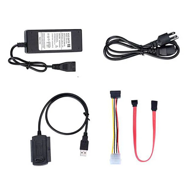 

SATA PATA IDE Drive to USB 2.0 Adapter Converter Cable for Hard Disk HDD 2.5" 3.5" with External AC Power