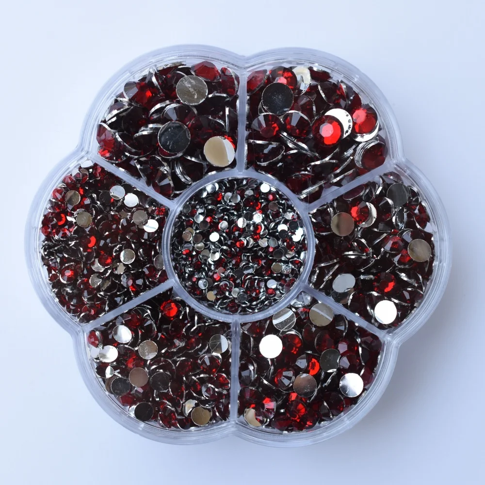 Premium Resin Round Flatback Rhinestones - 5000pcs Crystal Gems for Jewelry and 3D Decorative Crafts