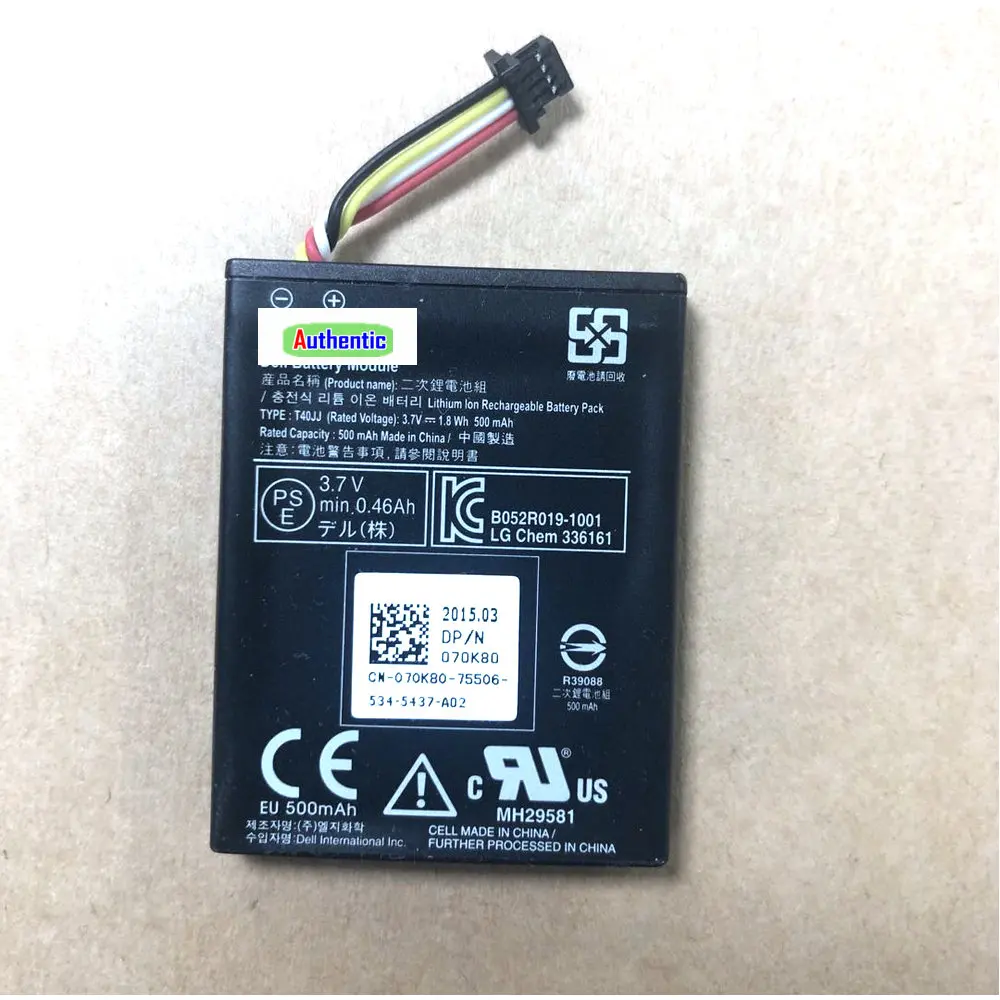 New 500MAH laptop Battery 70K80 D0JMF H710 H810 N3V6G T40JJ TTVVV TY8F9 for DELL PowerEdge M620 R320 R420 R520 R620 R720 R820 |