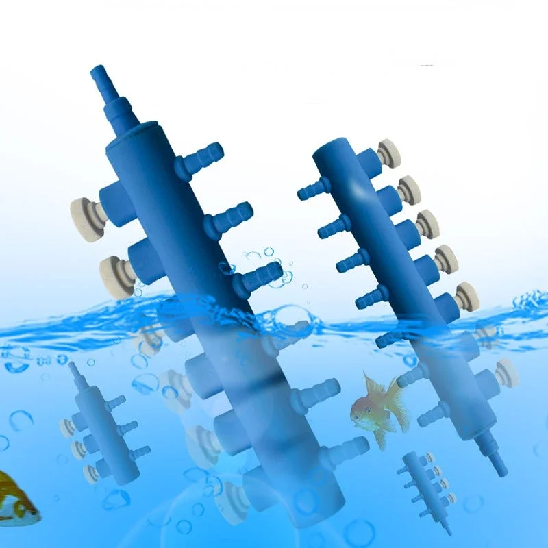 

4~8mm Aquarium Outlet Lever Air Pump Hose Splitters Oxygen Flow Hose Distributors Elastic Aeration Tube Line Air Control Valve