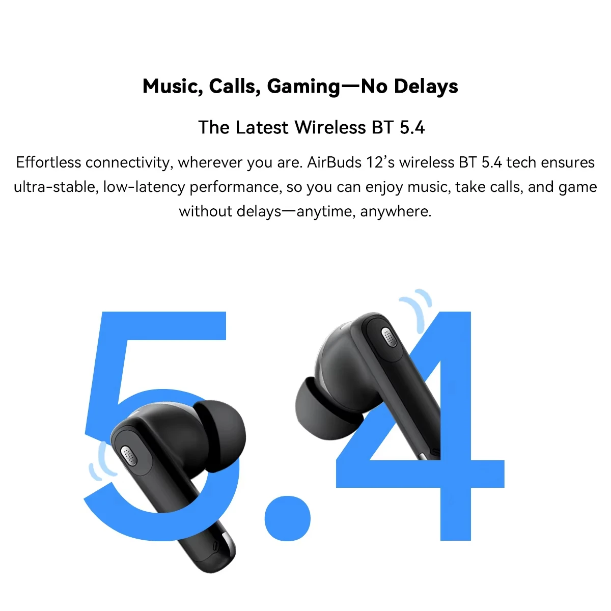 OSCAL Blackview Airbuds 12 Headset In-Ear Wireless Touch Screen Headphones Sports Air Conduction Bass ENC Earphones 400mAh IPX7