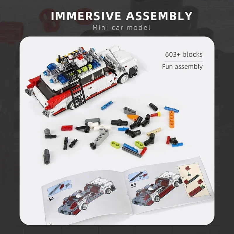 Building Blocks City Technical Super Speed Racing Car Model Assembly Bricks DIY Toys For Kids