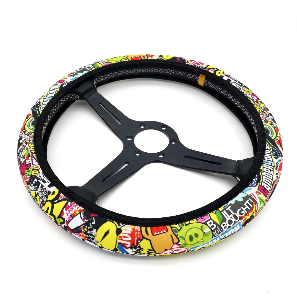 Coprivolante per Auto Stile JDM, Copertura Universale 37-38cm Traspirante, Accessori Auto - Image 3