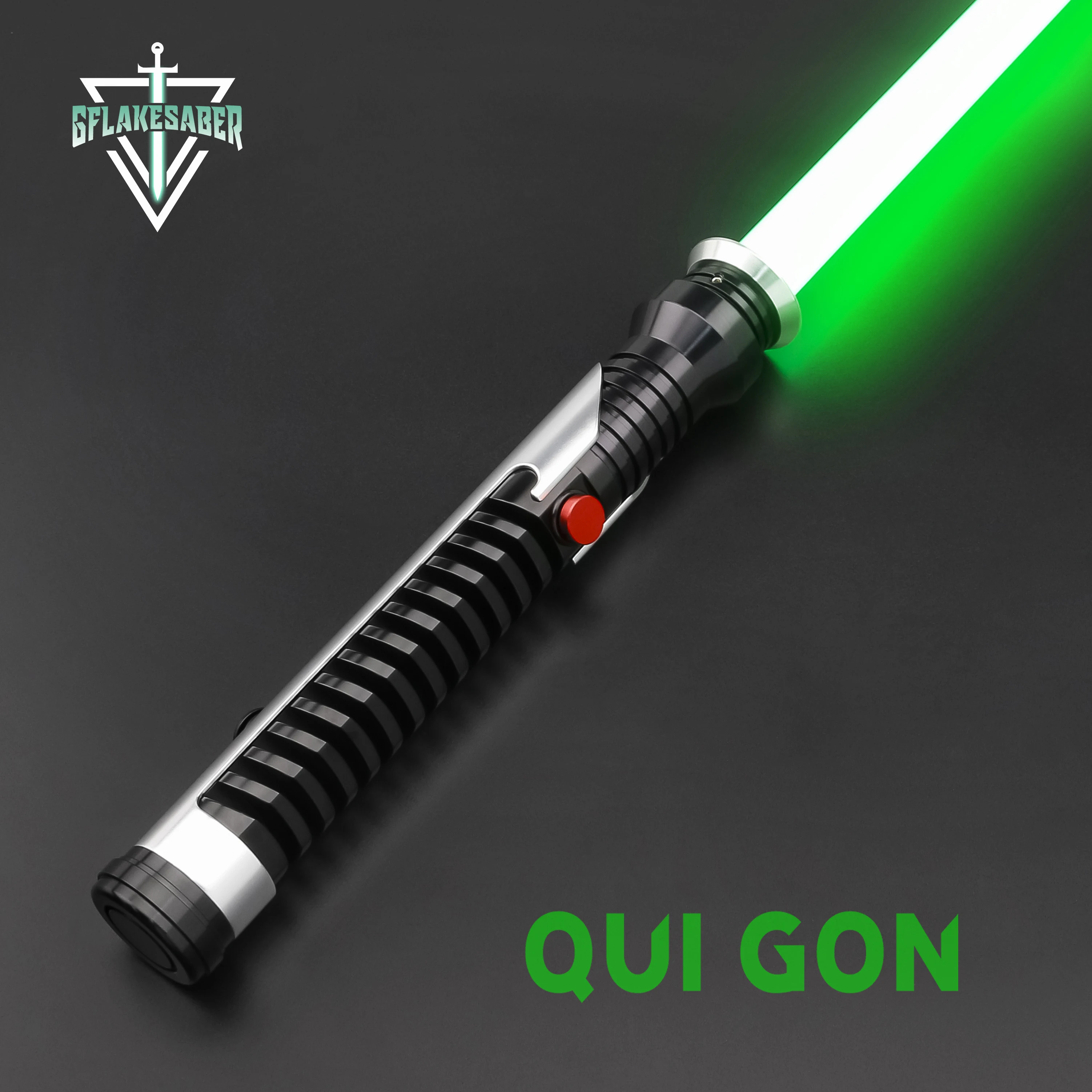 Txqsaber Jedi Qui-Gon Jinn Replica Lightsaber Metal Hilt Heavy Dueling Proffie 2.2 Light Sword Snv4 Neo Pixel Laser Cosplay Gift