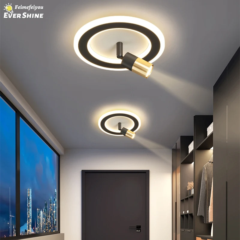 LED Ceiling Lamp Home Decor Interior Lighting Living Room Bedroom Kitchen Study Corridor Cloakroom Round Modern Ceiling Light