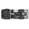 1/14 KABOLITE K5701 4x4 Remote Control Truck Simulation Lights Sound System Automatic Rear Compartment Engineering Car Boy Toys 6
