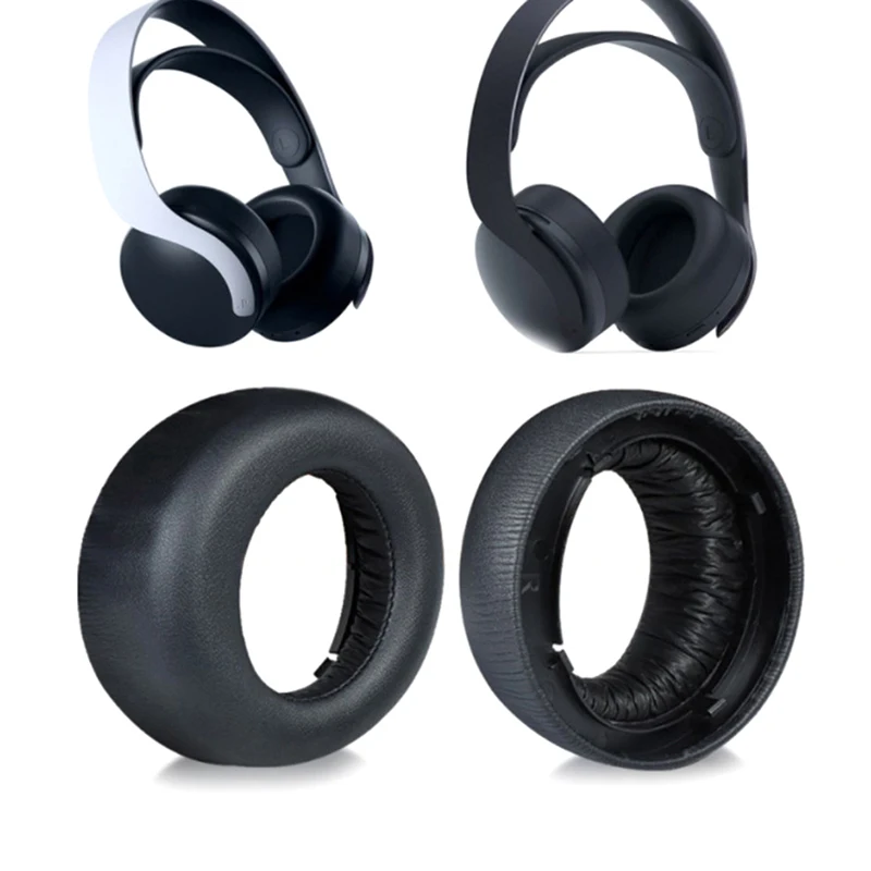 1 Paio Di Auricolari In Pelle Pu Memory Foam Cuscinetti Per Le Orecchie Cuscini Cover Per Sony Ps5 Pulse 3D Headset Cuffie Parti Di Riparazione Di Ric