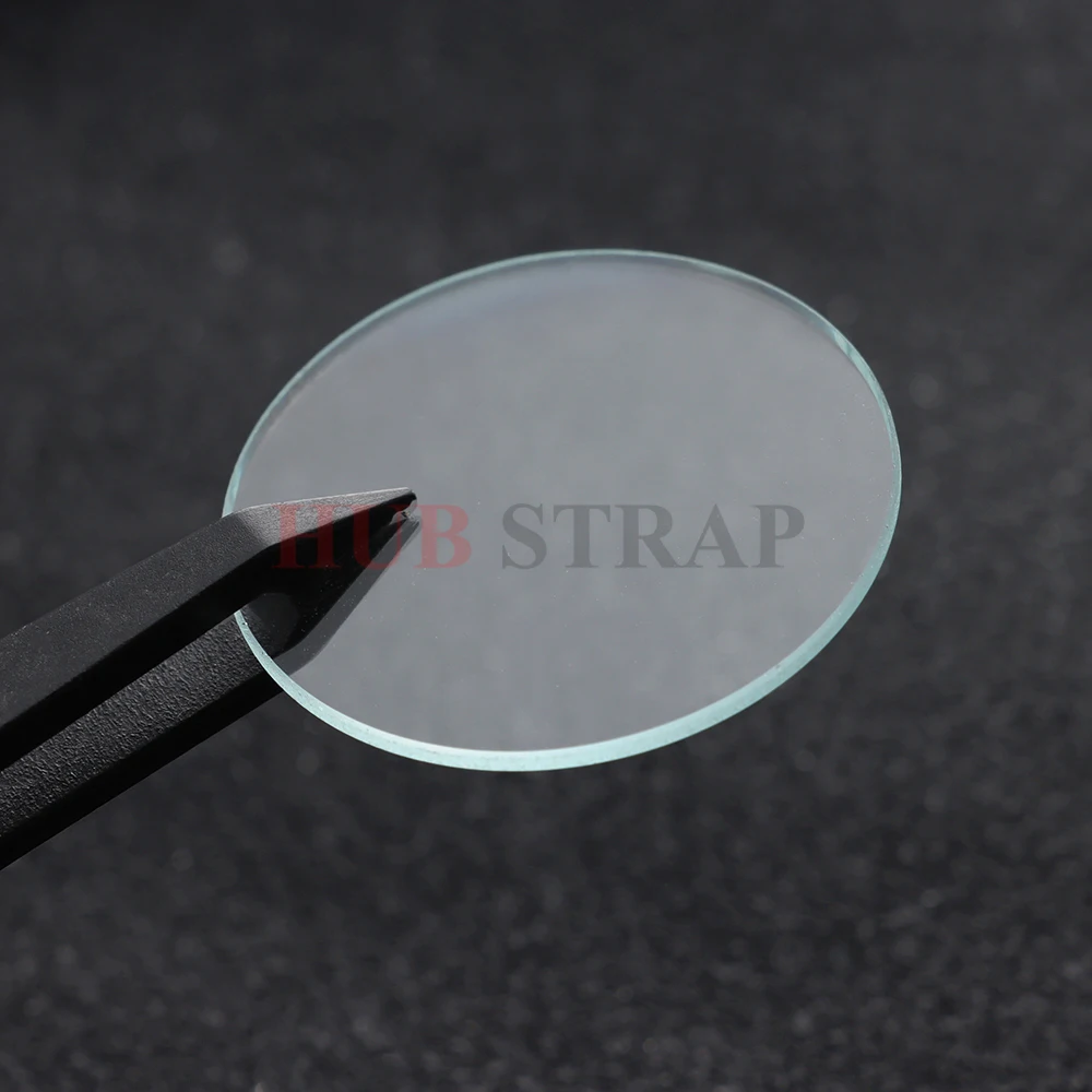 Transparent Crystal Watch Glass Replacement - Flat, Various Thickness & Diameters