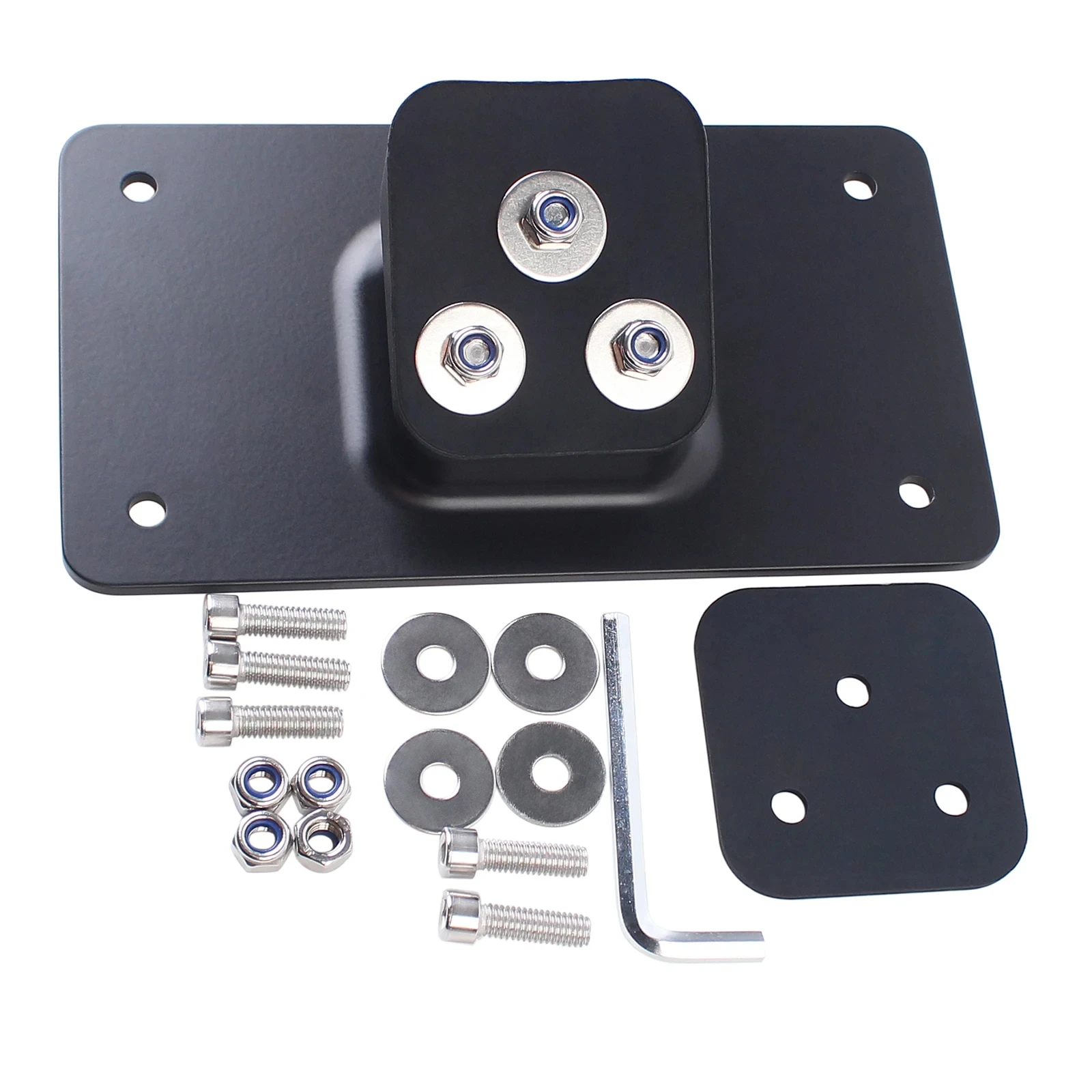 Motorcycle 3 Holes Laydown License Plate Mount Bracket For Harley Sportster Dyna Softail Big Twins 1973-UP license plate holder motorcycle license plate holder
