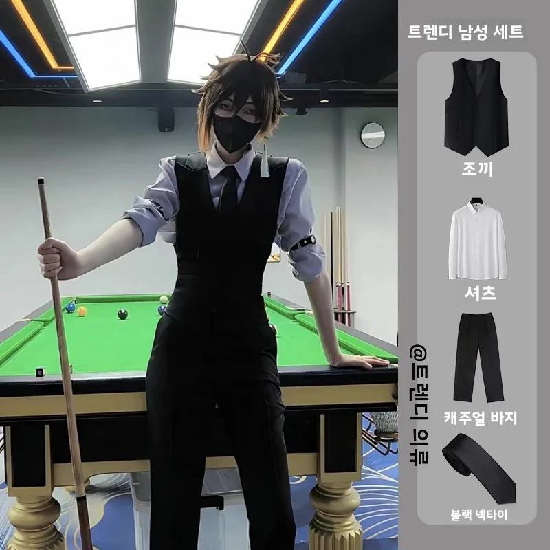 영국 스타일 남성 정장 조끼 세트 캐주얼 나이트클럽 모델 의상 민소매 어깨 패드 재킷 젊은 활력 비즈니스 캐주얼