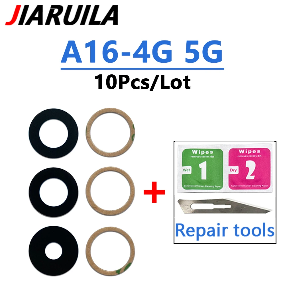 10-Pack Rear Camera Glass Lens with Adhesive