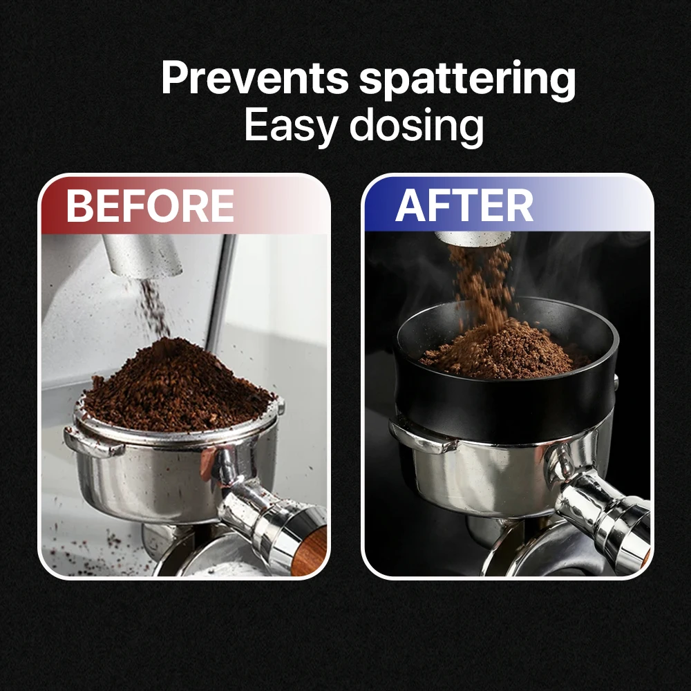 Magnetic Coffee Dosing Funnel and Portafilter Ring - Essential Barista Tool