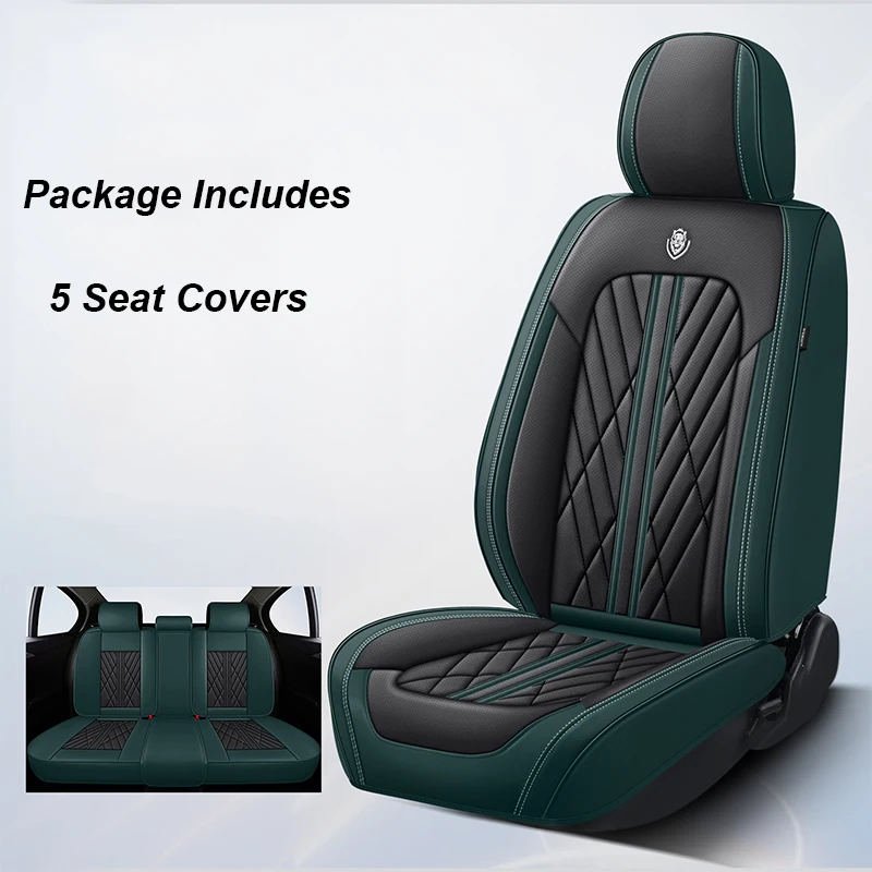 thumbnail image 1 of Juego completo de fundas universales de cuero para asientos de coche para BMW E61 Touring Lada Vesta VW Passat B5 Freed, accesorios para interiores de automóviles para mujer, 1 of 5