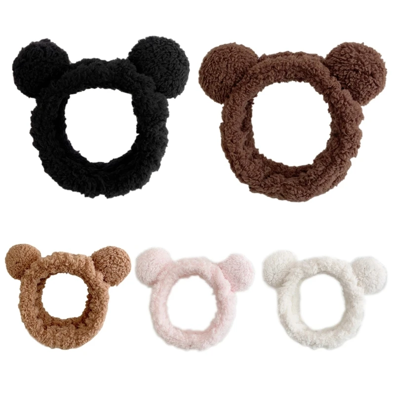 

2024 New Bear Ear Headbands Extreme Soft & Ultra-Absorbent Comfort to Makeup Shower Hairband for Teenagers Girls