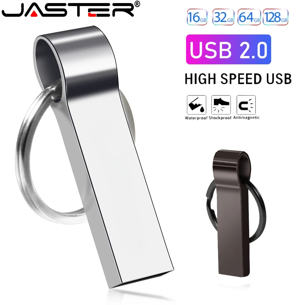 Metal USB 2.0 Flash Drive 128GB 64GB 32GB 16GB 8GB Key Ring Pen Drive Creative Gift for Computer U Disk usb flash drive flash drive