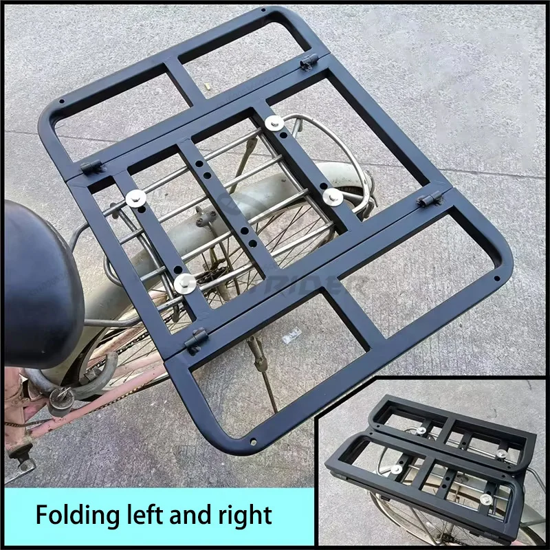 Motorcycle Foldable Rear Rack Bike Scooter Rear Fixed Shelves Can ...