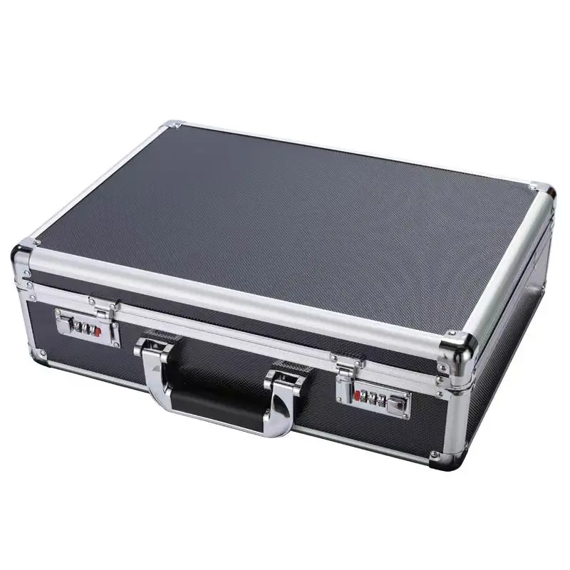 Aluminum Toolbox With Lock Portable Password Suitcase Security Safe Sturdy Hard Case And Flight Case Household Storage Box 5