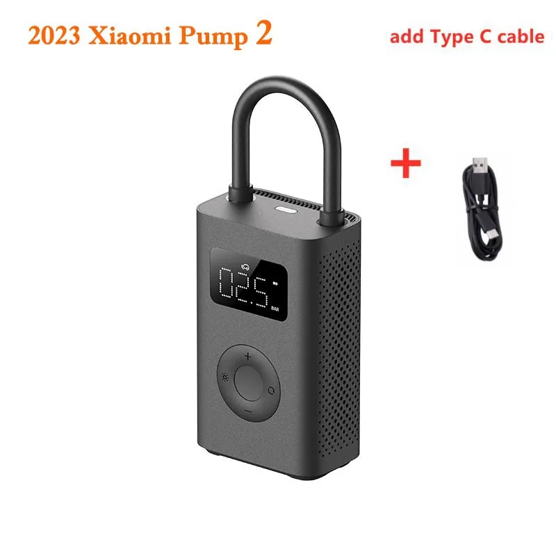 thumbnail image 1 of Xiaomi Mijia Air Pump 1S / Pump 2 Inflador eléctrico portátil con detección de presión de neumáticos digital para bicicleta, motocicleta, coche y fútbol, 1 of 5
