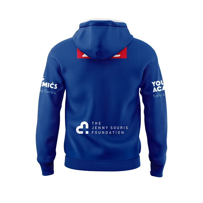 Man Hoodie Bulldogs Home/Away Football Jersey (name and number )