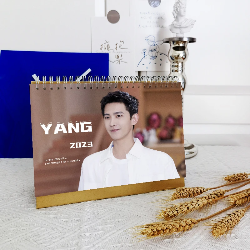 

Chinese Actor Yang Yang You Are My Glory 2023 Year Calendar Desk Standing Calendar Simple Planner Desk 8 Inch Planner Calendar