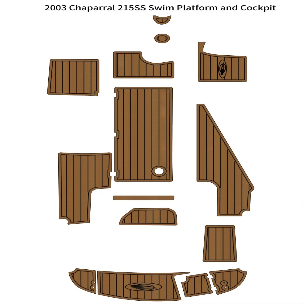 

2003 г., Chaparral 215 SS, плавательная платформа, кабина, лодка, EVA пена, Тиковая напольная подушка