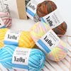 100g Close Skin Velvet Cotton Yarn Segmental Dyeing Soft Warm for Hand woven Crochet Hat Scarves Coat Glove Doll DIY handicrafts 3