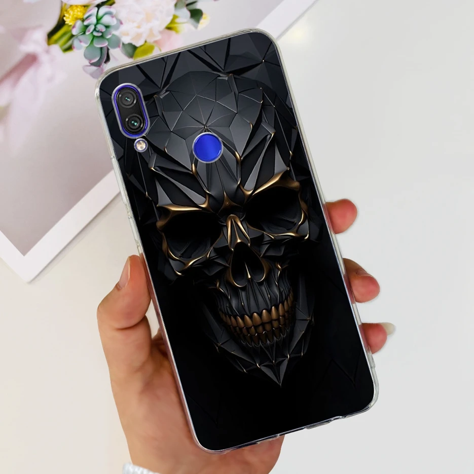 Fashionable Clear Silicone TPU Phone Case - Painted Design Cover