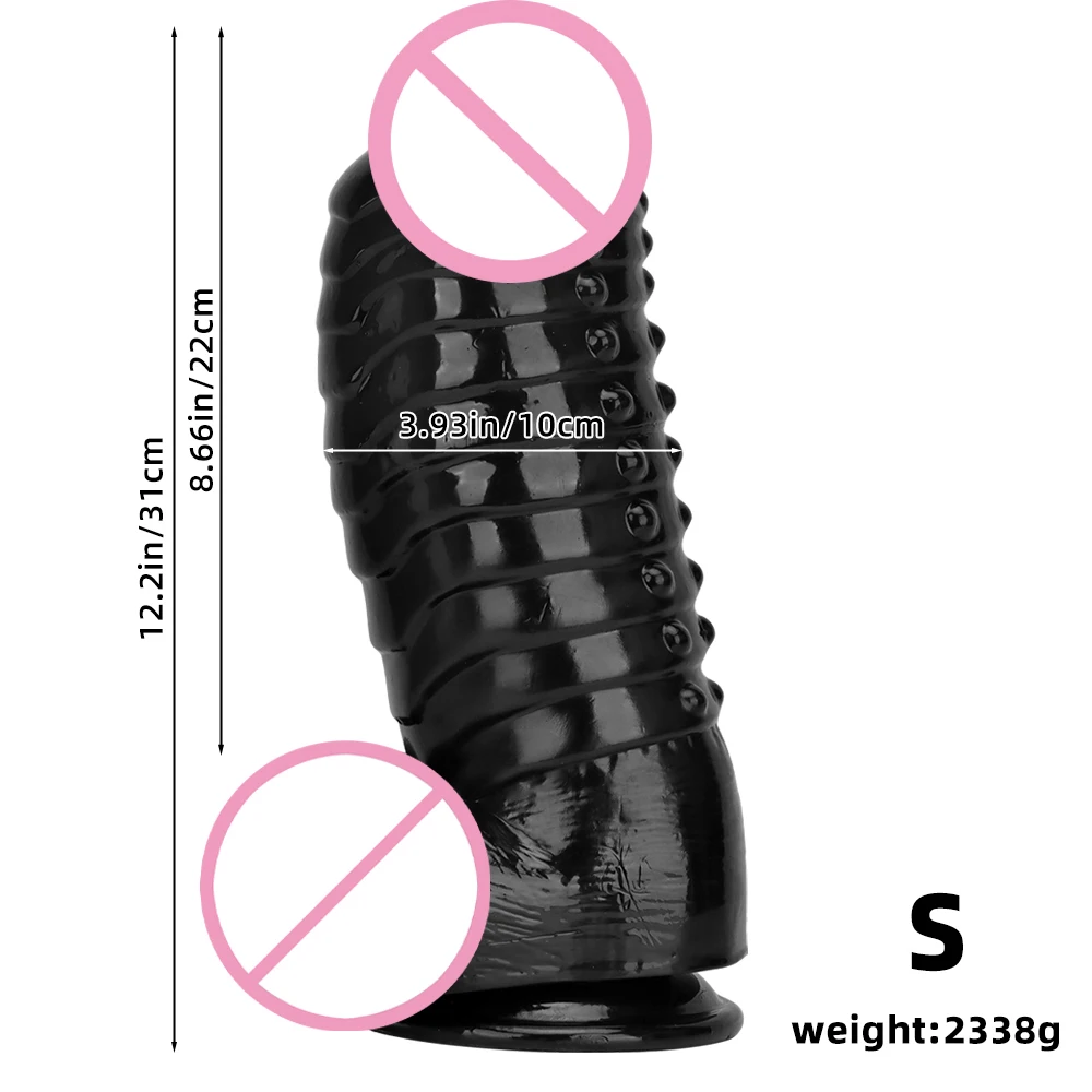 Gros plug anal en silicone pour massage de la prostate et anus_voghion.com